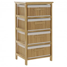 Meuble rangement Bambou 4 tiroirs