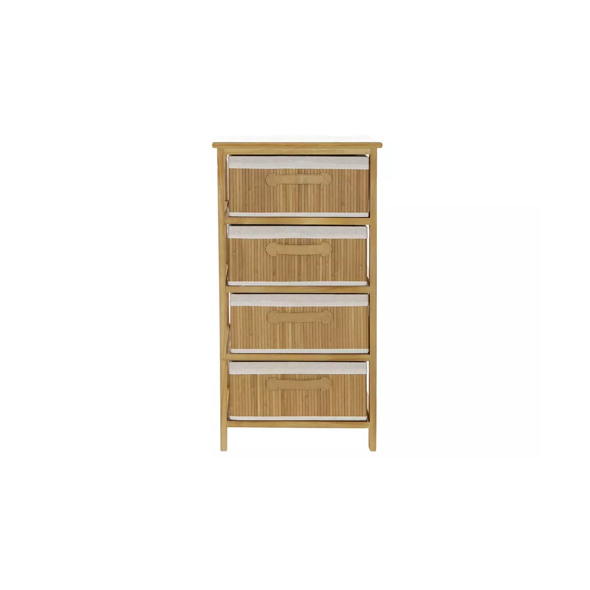 Meuble rangement Bambou 4 tiroirs