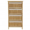 Meuble rangement Bambou 4 tiroirs