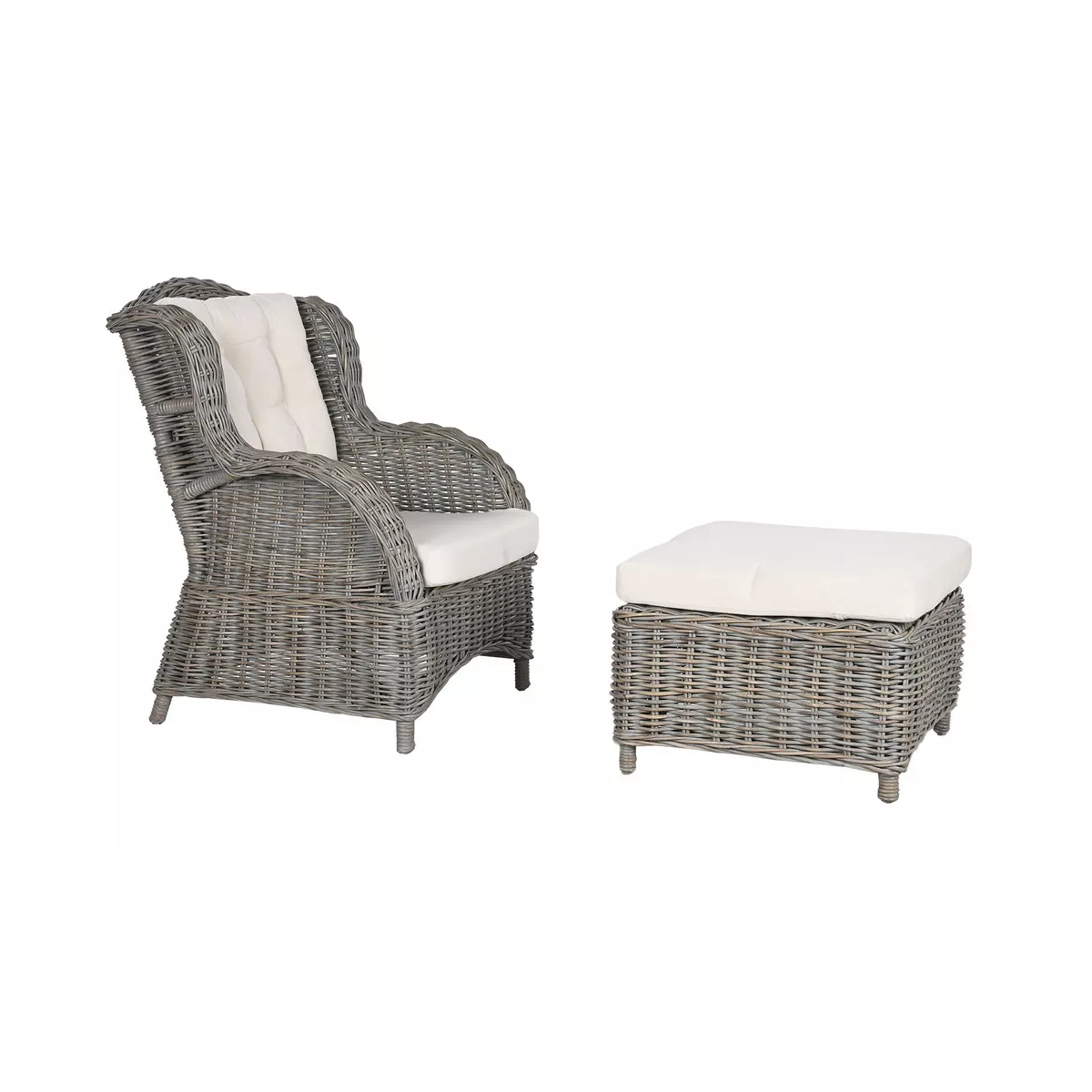 Fauteuil Torino Rotin Kubu