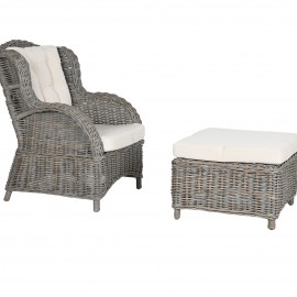 Fauteuil Torino Rotin Kubu