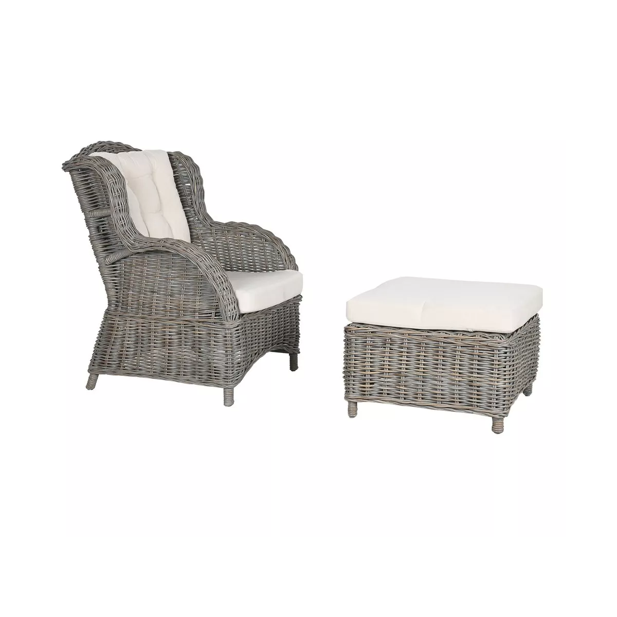 Fauteuil Torino Rotin Kubu