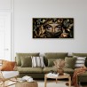 Tableau Visage Strass 160x80