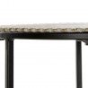 Série de 2 Sellettes Rondes en Aluminium Plissé