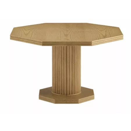 Table octogonale en rotin