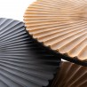 Série de 3 Tables Basses Fleur en Aluminium