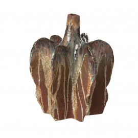 Vase Nagas Rouille H.30cm