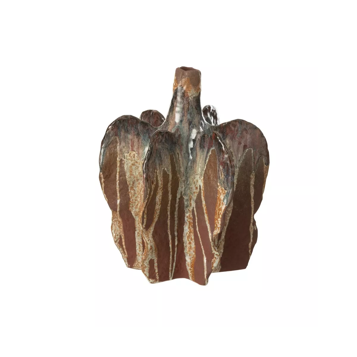 Vase Nagas Rouille H.30cm