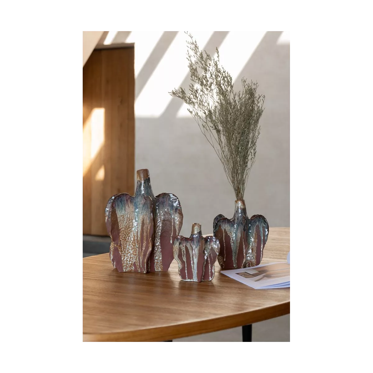Vase Nagas Rouille H.30cm