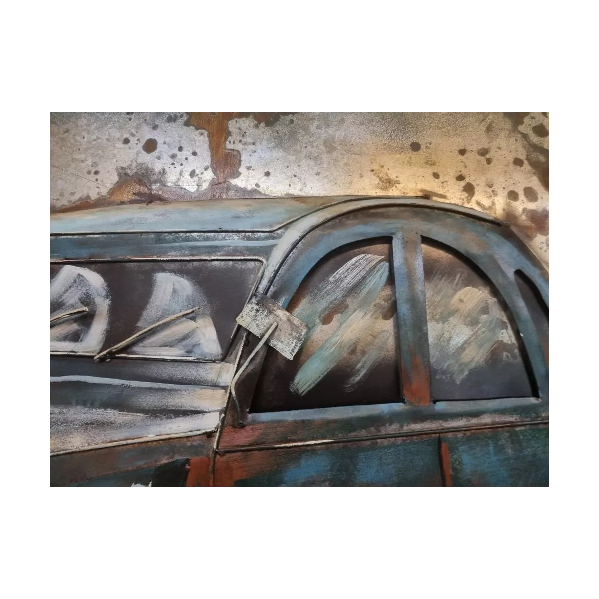 Tableau Métal 2CV 120X80