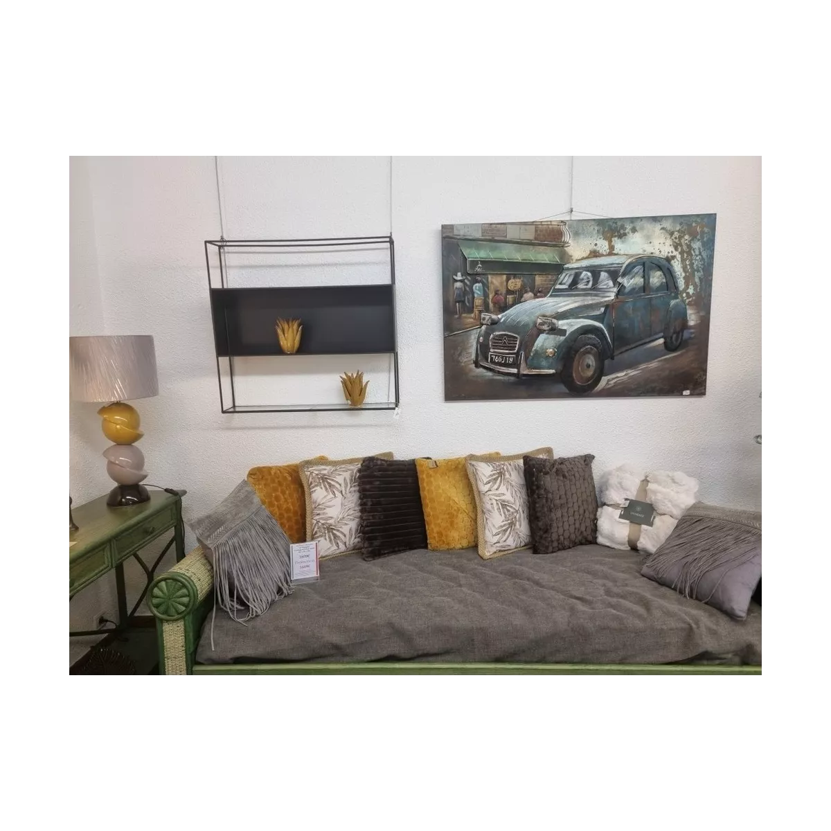 Tableau Métal 2CV 120X80