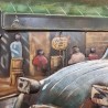 Tableau Métal 2CV 120X80