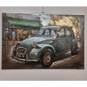 Tableau Métal 2CV 120X80
