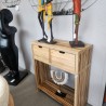 Console Teck Calopsite 80 cm