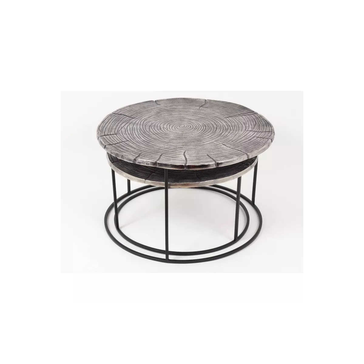 Table Basse Erable en Aluminium Gris Foncé