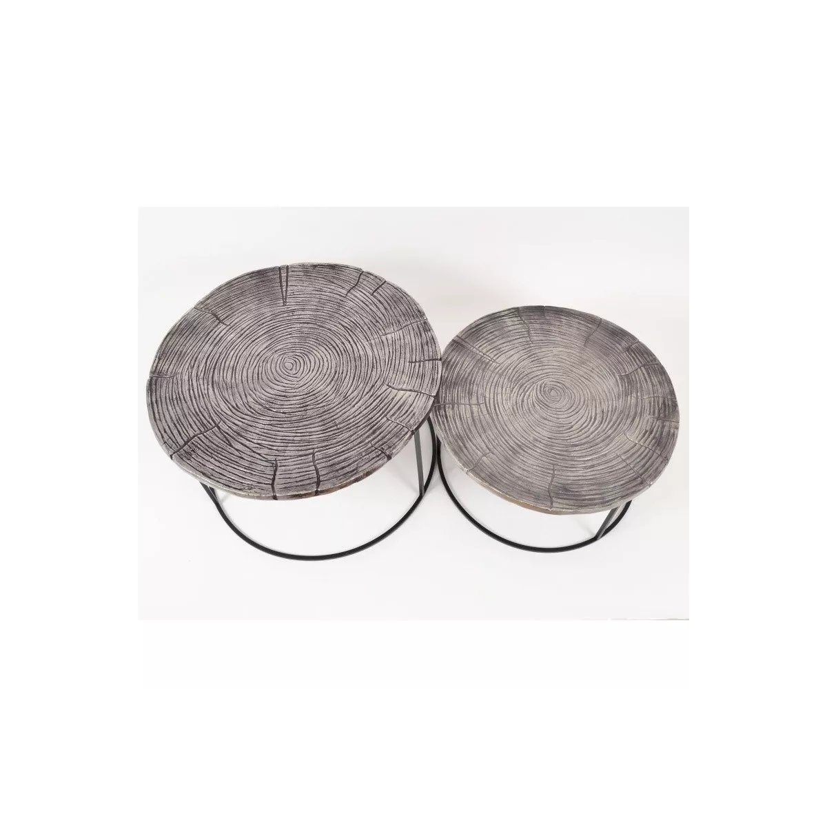 Table Basse Erable en Aluminium Gris Foncé
