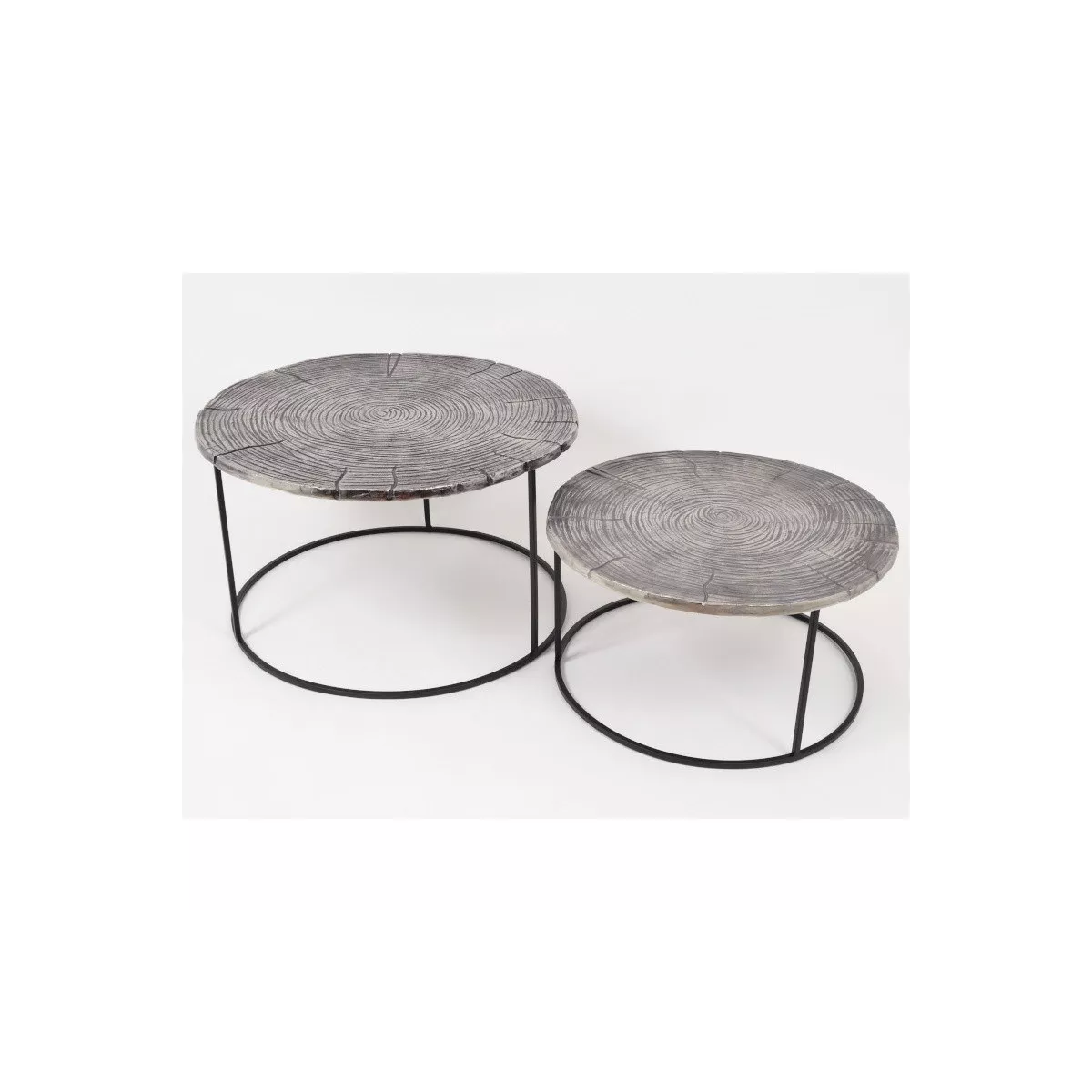 Table Basse Erable en Aluminium Gris Foncé