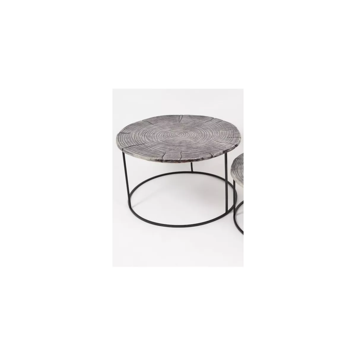 Table Basse Erable en Aluminium Gris Foncé