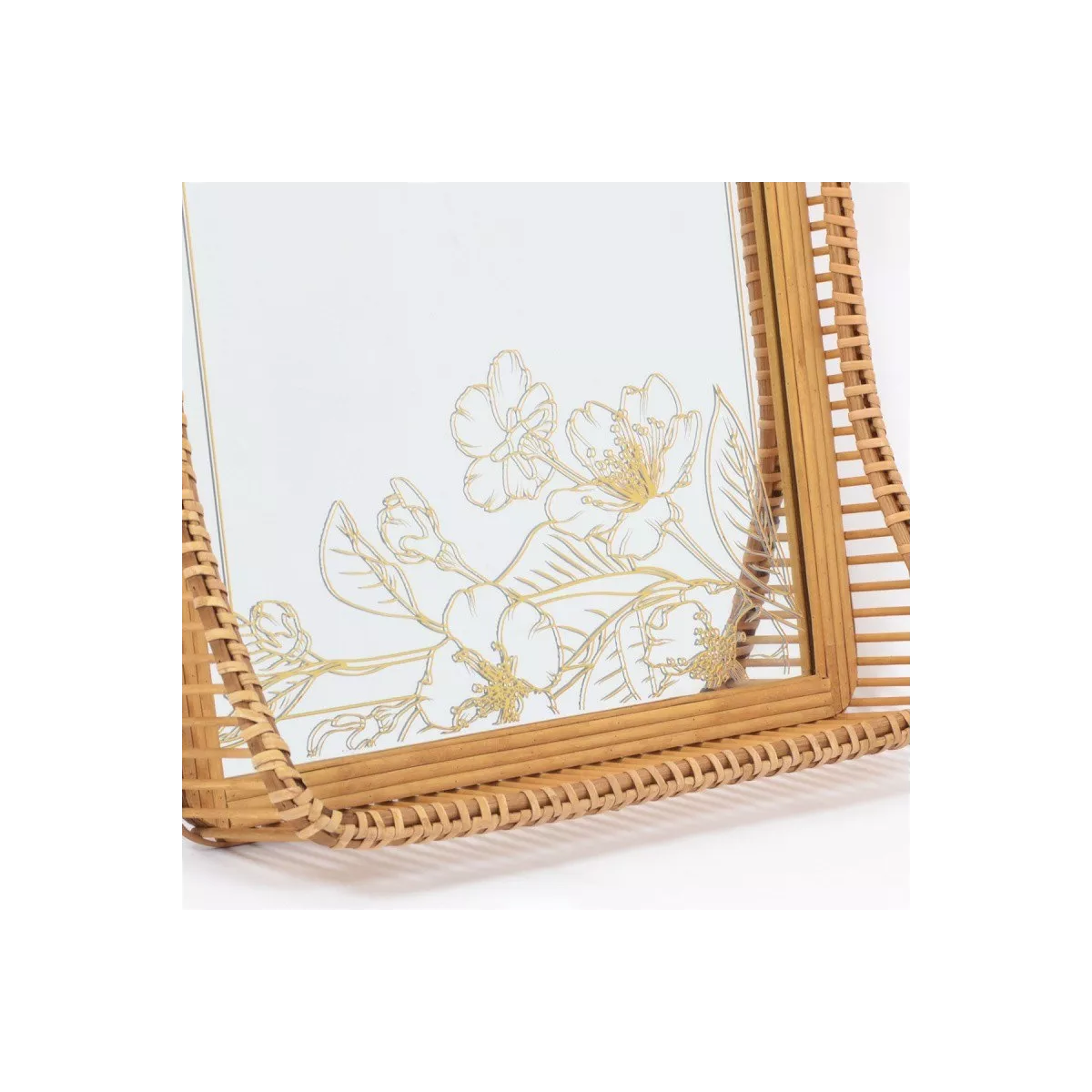 Miroir Shelly Rotin 52x100