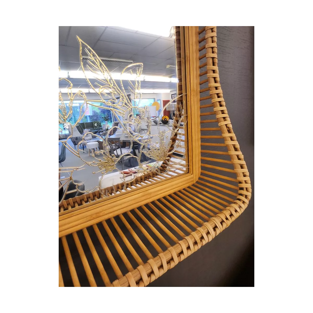 Miroir Shelly Rotin 52x100