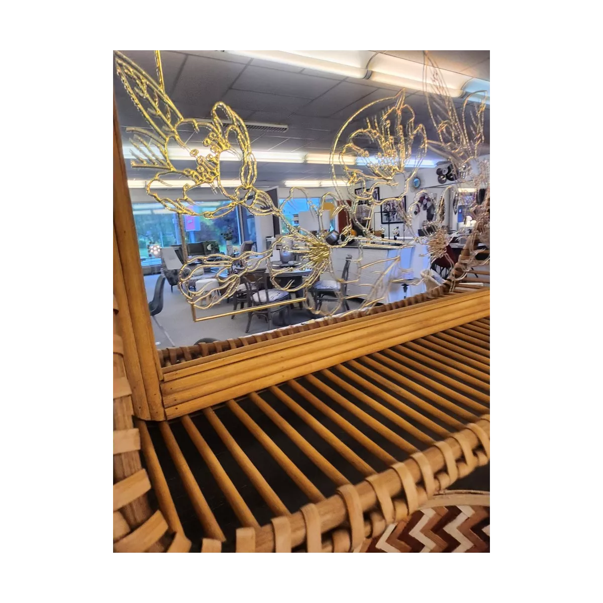 Miroir Shelly Rotin 52x100