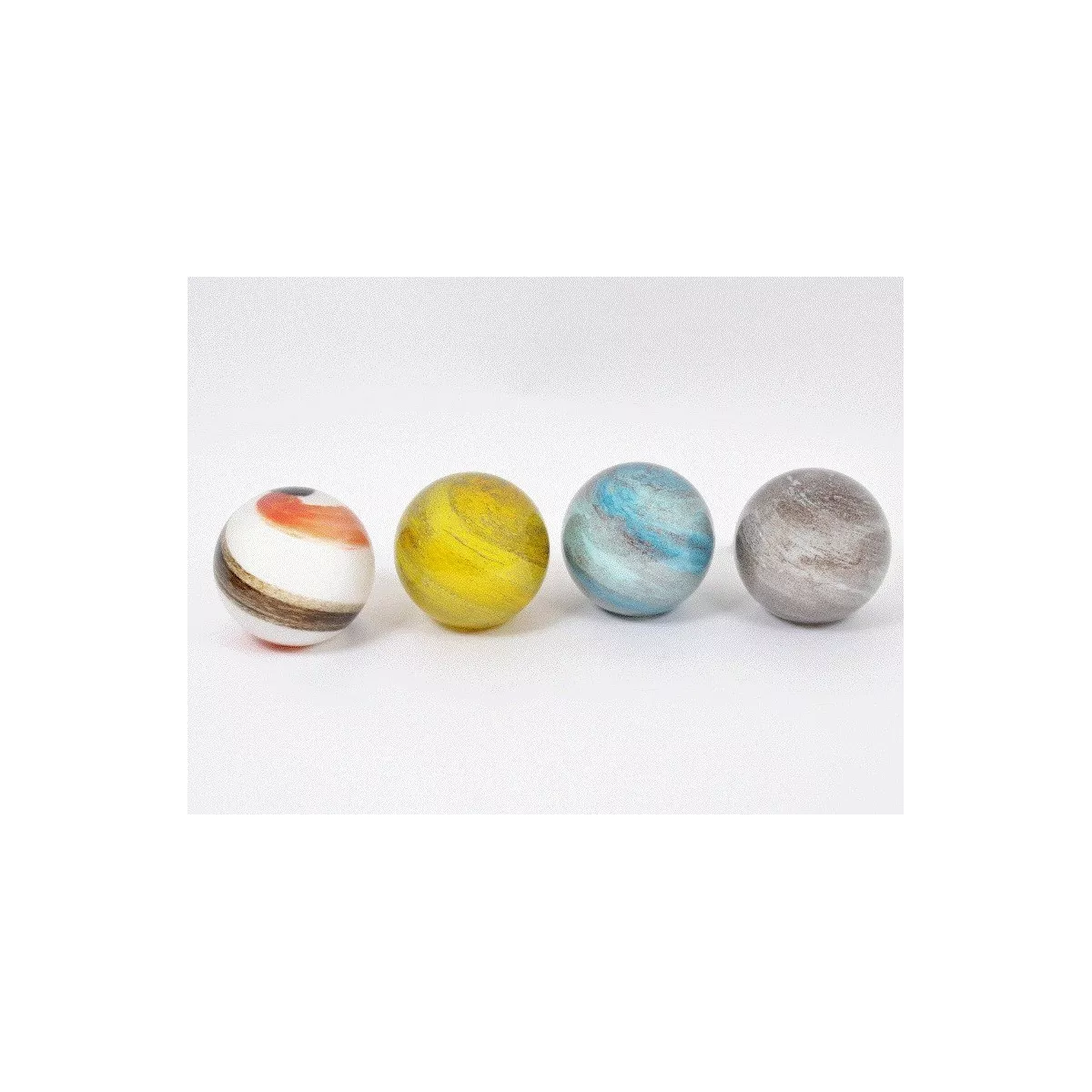 Lampe Boule Galaxie en Verre  H.24cm