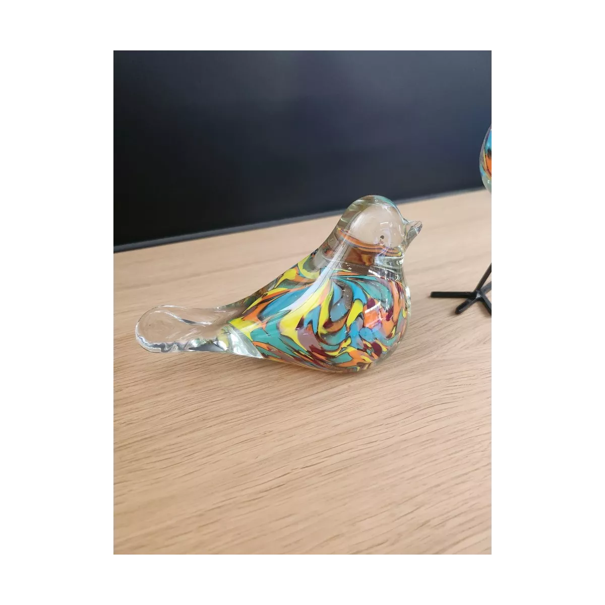 Oiseau Rio en pate de verre 16x9