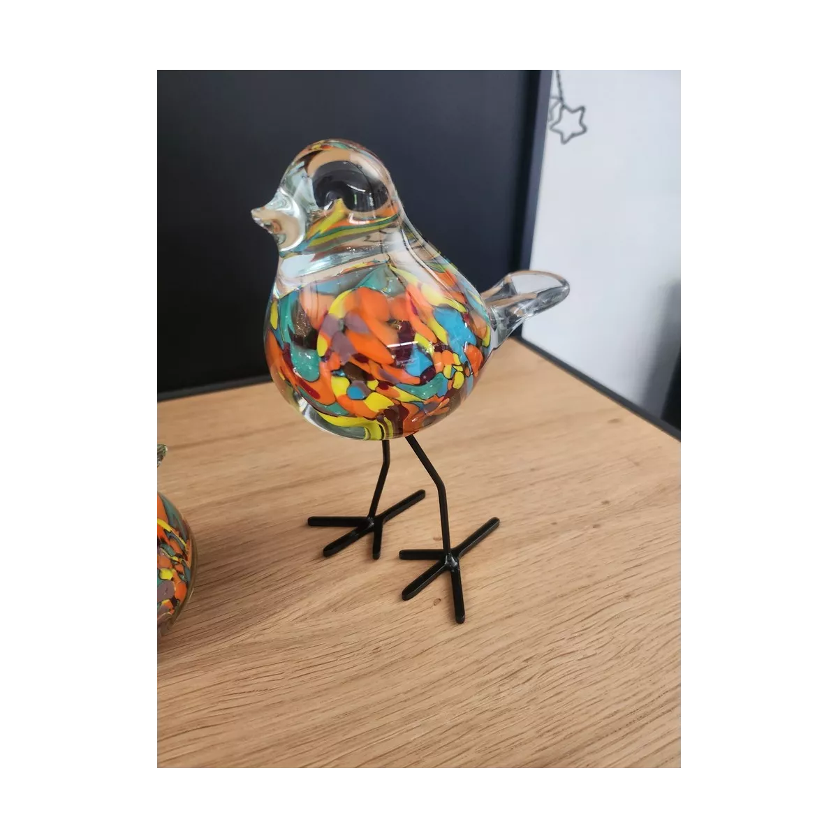 Oiseau Rio en pate de verre 16x9
