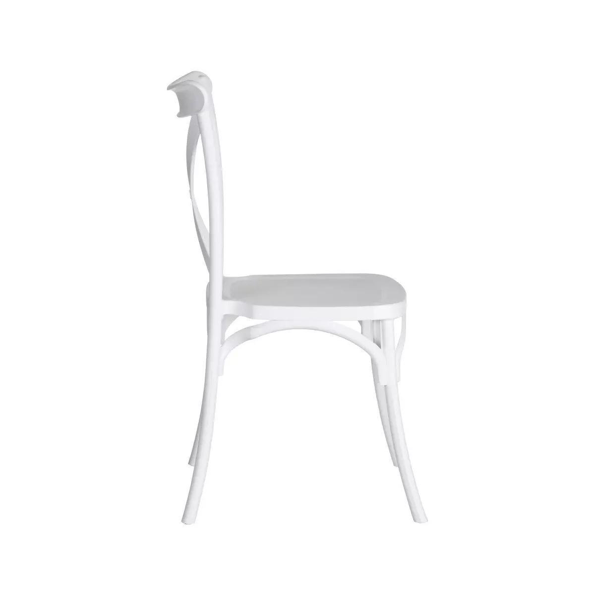 Chaise  Bistrot Croisée Blanc