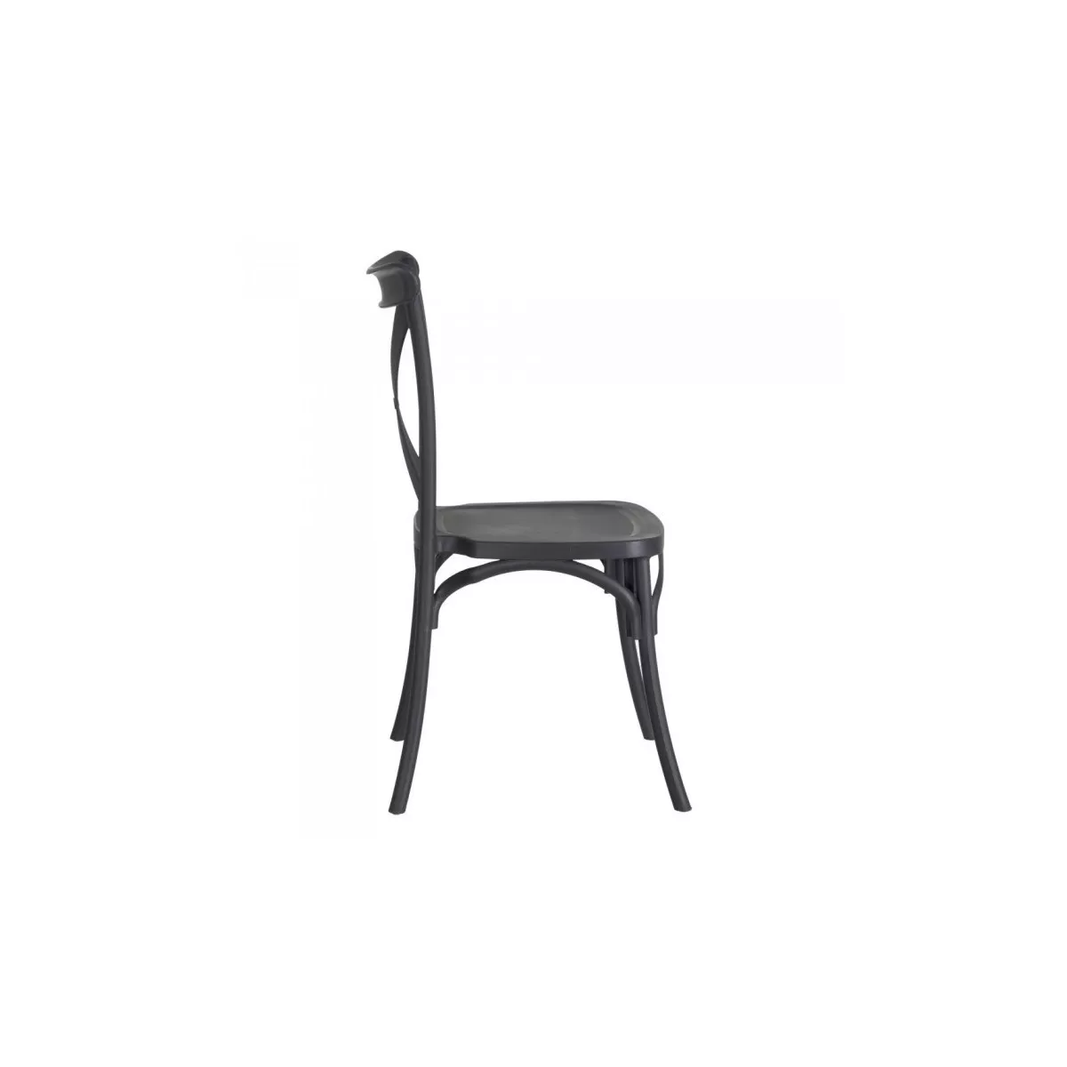 Chaise  Bistrot Croisée Grise