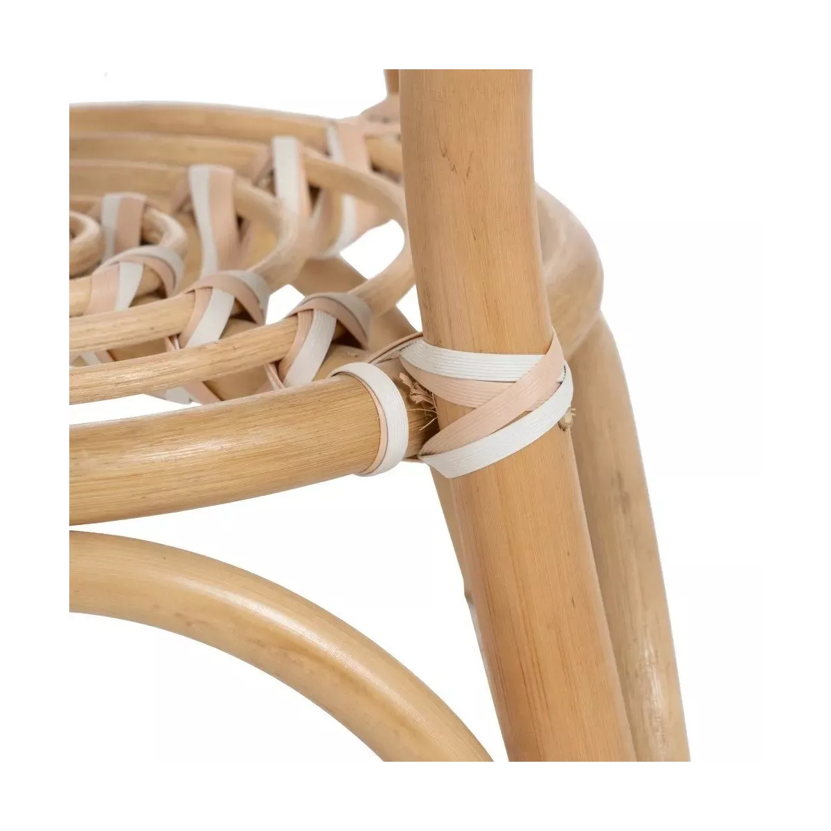 Table Bistrot Rotin Olivia Beige 50cm