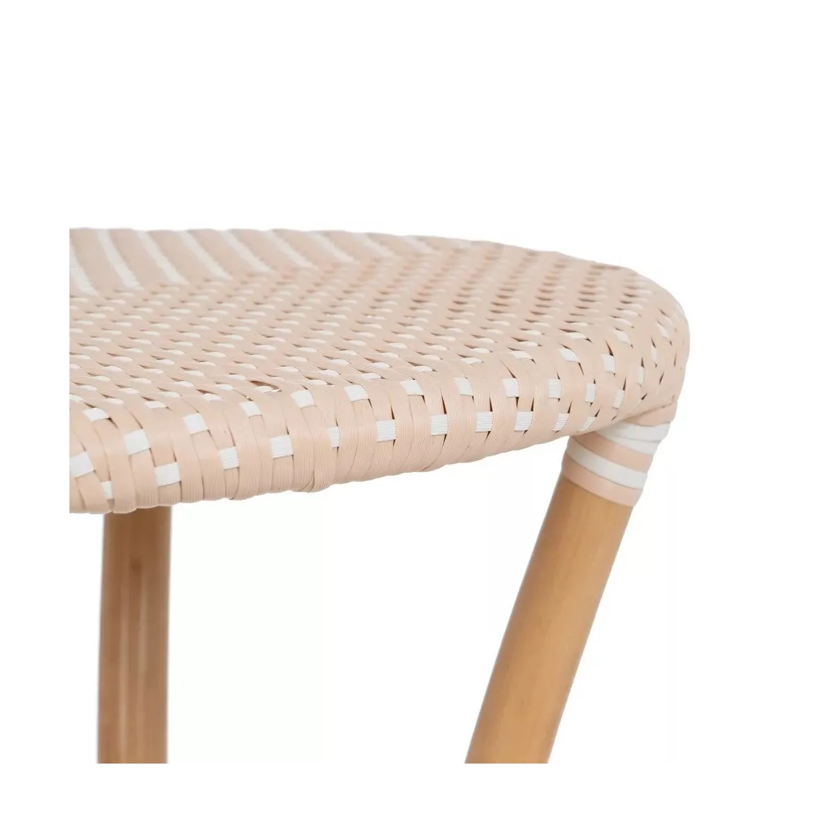 Table Bistrot Rotin Olivia Beige 50cm