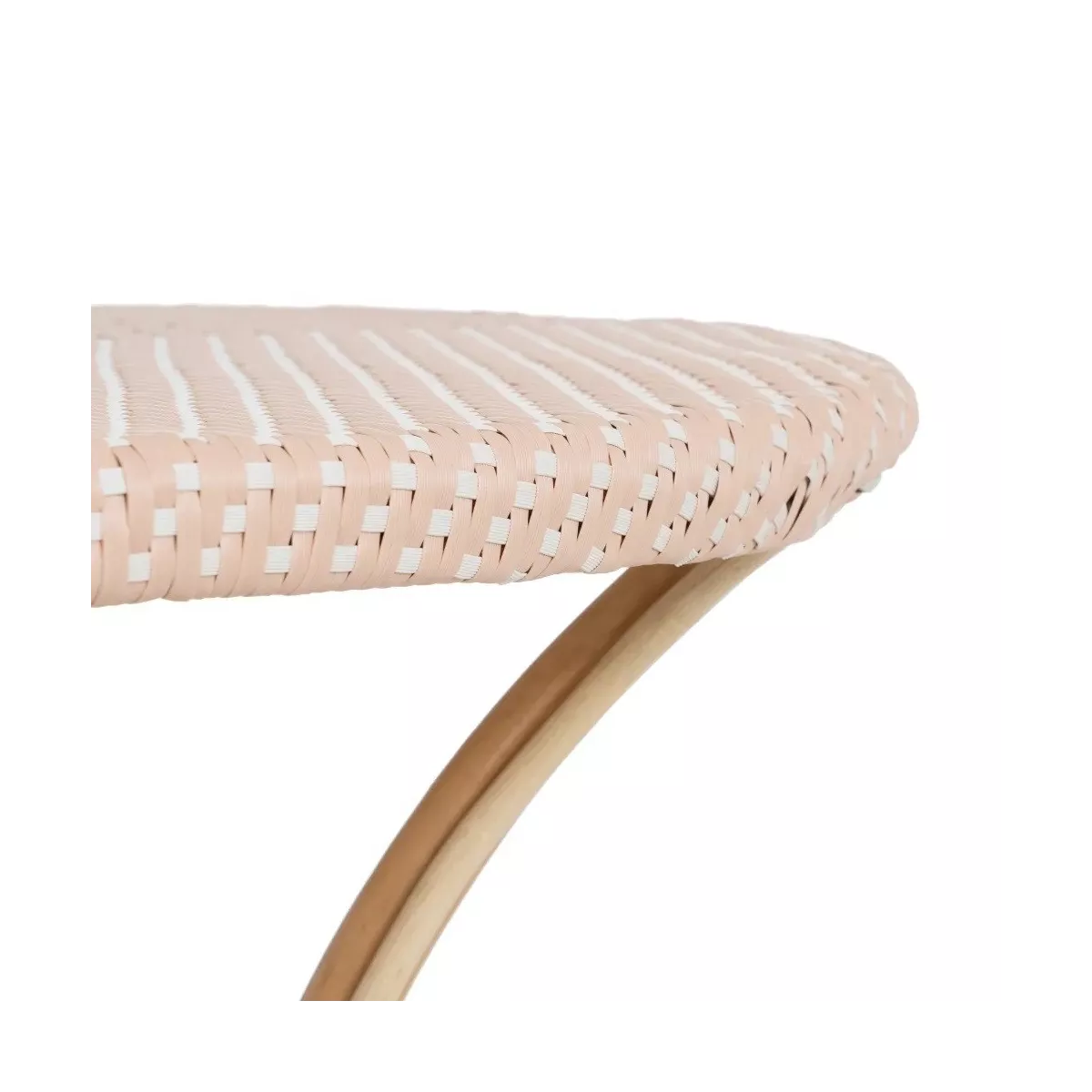 Table Bistrot Rotin Olivia Beige 81cm