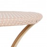 Table Bistrot Rotin Olivia Beige 81cm
