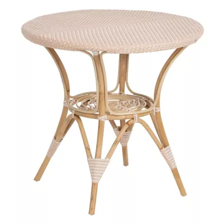 Table Bistrot Rotin Olivia Beige 81cm