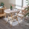 Table Bistrot Rotin Olivia Beige 81cm