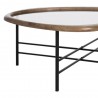 Table Basse Goutte Bois et Métal 76x81