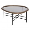 Table Basse Goutte Bois et Métal 76x81