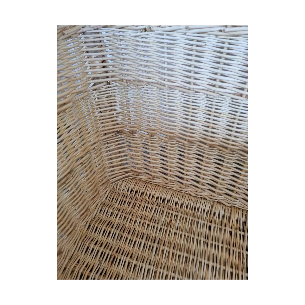 Malle Osier Naturel  Couvercle Emboité 100x57