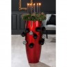 Vase Résine Konus Rouge h.92