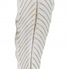 Bougeoir Feuille Métal Blanc H.70cm