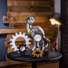 Chat sur Socle Steampunk