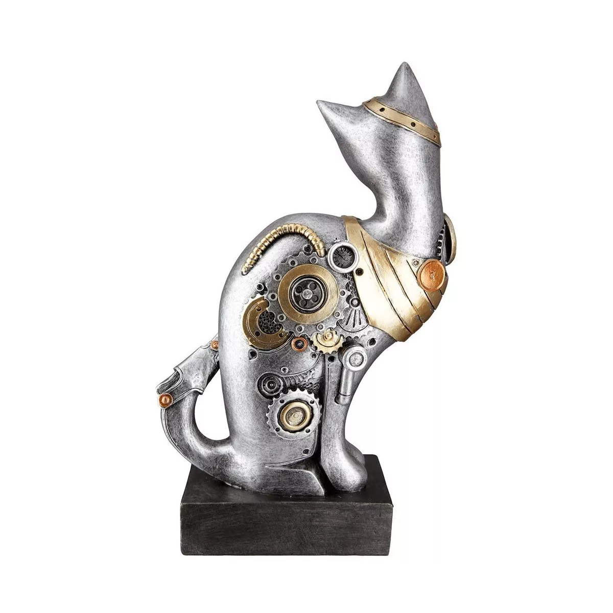 Chat sur Socle Steampunk