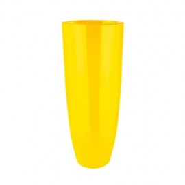 Vase Résine Konus Jaune h.75
