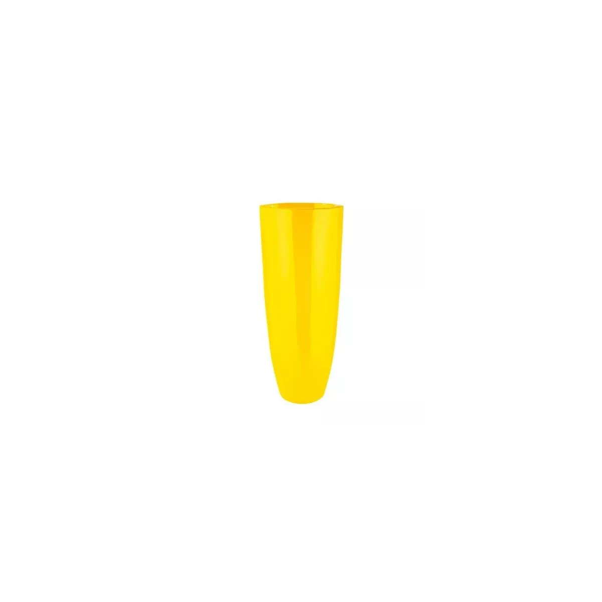 Vase Résine Konus Jaune h.75