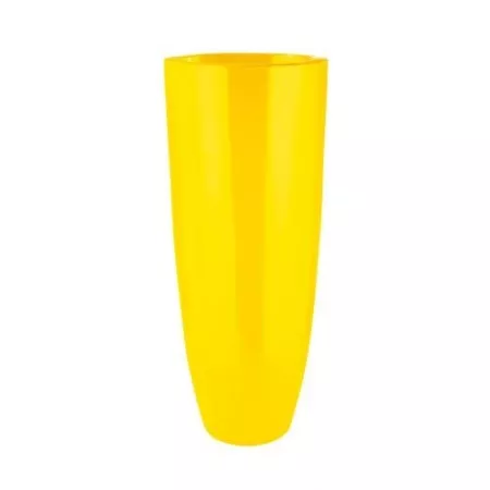 Vase Résine Konus Jaune h.75