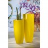 Vase Résine Konus Jaune h.75