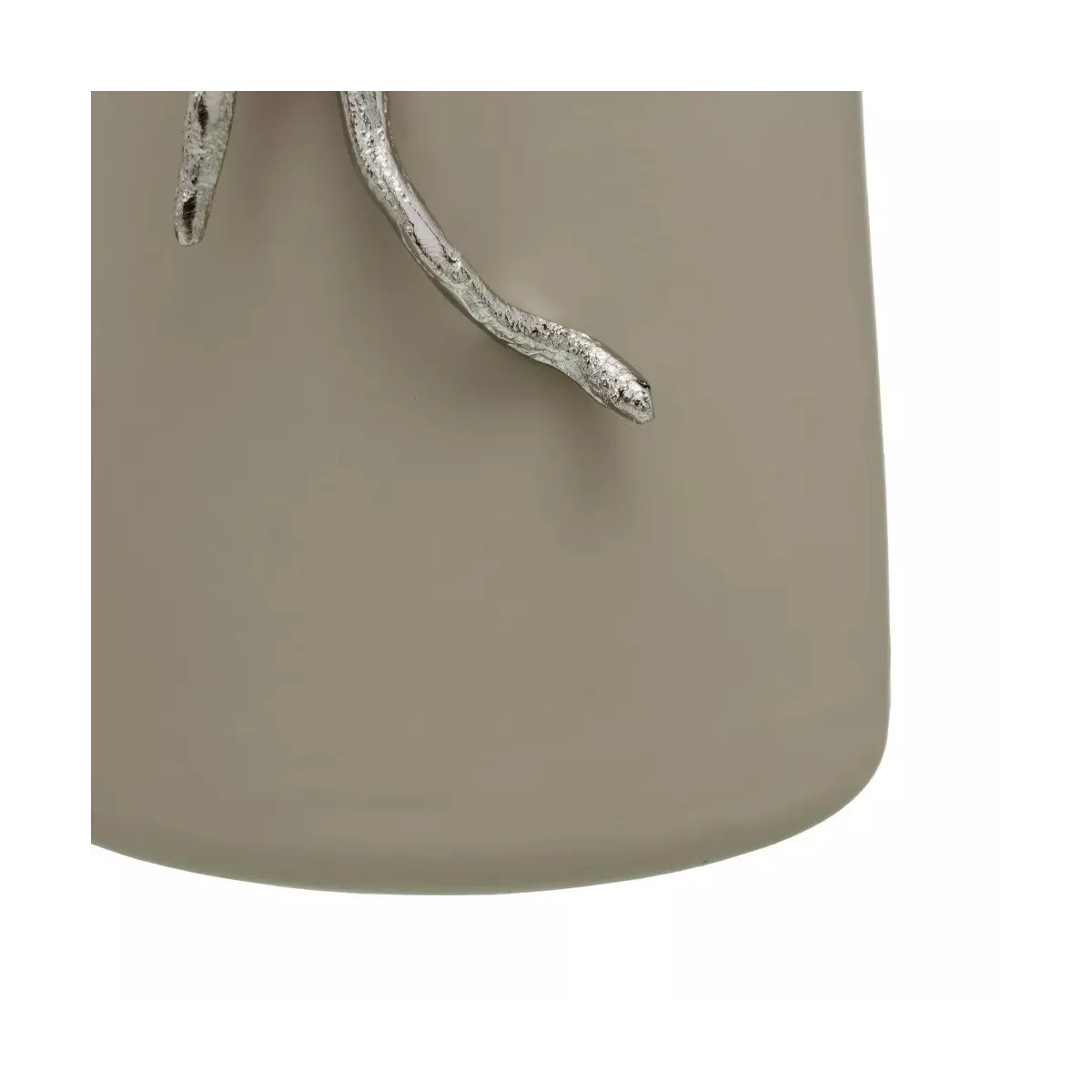 Figurine Flacon en Aluminium et Métal Ginko Argent H.584cm