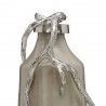 Figurine Flacon en Aluminium et Métal Ginko Argent H.584cm