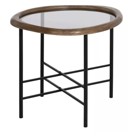 Table Basse Goutte Bois et Métal